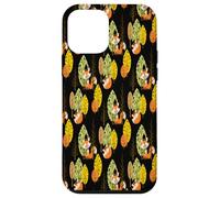 Orange Fox Autumn Trees Forest Black Night Hipster Lunettes Coque pour iPhone 12 Mini