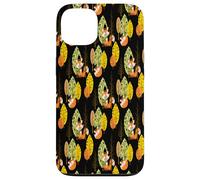 Orange Fox Autumn Trees Forest Black Night Hipster Lunettes Coque pour iPhone 13