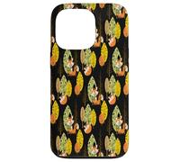 Orange Fox Autumn Trees Forest Black Night Hipster Lunettes Coque pour iPhone 13 Pro