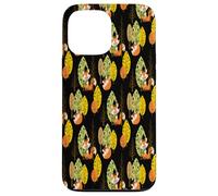 Orange Fox Autumn Trees Forest Black Night Hipster Lunettes Coque pour iPhone 13 Pro Max
