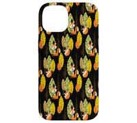 Orange Fox Autumn Trees Forest Black Night Hipster Lunettes Coque pour iPhone 14