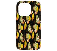 Orange Fox Autumn Trees Forest Black Night Hipster Lunettes Coque pour iPhone 15 Pro
