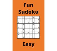 Orange Fun Sudoku Book, 9x9 Puzzles, 300 Pages, 5x8, Easy