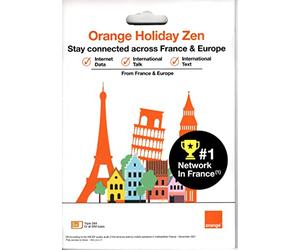 Orange Holiday Europe - 3GB Internet Data in 4G/LTE (Currently 12GB Promotion) + 30mn + 200 Texts from 30 Countries in Europe to Any Country Worldwid