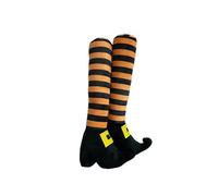 (Orange) Jambes de sorcière maléfique squelette Jambes de sorcière d'Halloween Décoration d'Halloween