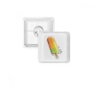 Orange Jaune Vert Bâtonnet Sweet Ice Cream PBT Keycaps pour clavier mécanique Blanc OEM sans Marquage d'impression R1 multicolore