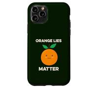 Orange Lies Matter No Liars Inside Joke Patriot America USA Coque pour iPhone 11 Pro