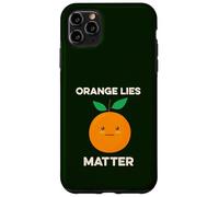 Orange Lies Matter No Liars Inside Joke Patriot America USA Coque pour iPhone 11 Pro Max