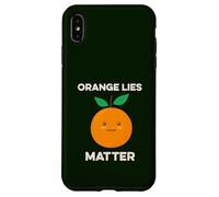 Orange Lies Matter No Liars Inside Joke Patriot America USA Coque pour iPhone XS Max