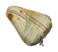 Orange Line Art Housse de selle de vélo extra douce et confortable Protection contre la pluie et le soleil Protection durable anti-poussière pour VTT de ville