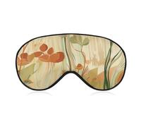 Orange Line Masque de sommeil pour homme et femme avec sangle réglable - Doux et respirant - Occultant - Antidérapant - Essentiels de voyage