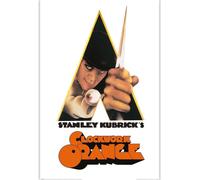 Orange mécanique - Poster "Stanley Kubrick", dague PM7440 (91,5 cm x 61 cm) (Blanc/Orange/Noir)