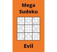 Orange Mega Sudoku Book, 9x9 Puzzles, 50 Pages, 5x8, Evil