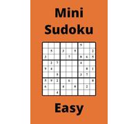 Orange Mini Sudoku Book, 9x9 Puzzles, 200 Pages, 5x8, Easy