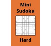 Orange Mini Sudoku Book, 9x9 Puzzles, 200 Pages, 5x8, Hard