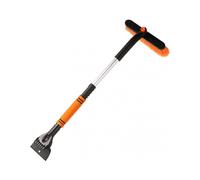 (Orange) Multifunctional Ice Scraper Heavy Duty Sturdy Snow Defrost Removal Tool for Outdoor Emergency