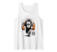 Orange outan Gorille Singe Motivation No Sleep Débardeur