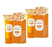 Orange Peeling Gel exfoliant pour le visage pour femme, 2025 New Orange Visage, Gel exfoliant éclaircissant orangé, nettoyant pour les pores, affine les pores (2 pièces, 50 g)