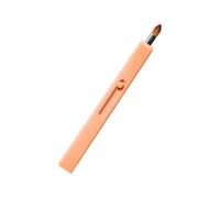 Orange Plastique Pinceau à Lèvres Rétractable Portable | Outil Léger, Format de Poche pour Trousse Cosmétique et Portefeuille Long, Usage Débutant ou Professionnel