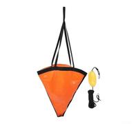 Orange pour drift Anchor M Size PVC for Fishing Boat Orange pour(M) | S size 60x53cm, includes float, orange/black PVC, ideal for kayaks, prevents drifting in currents