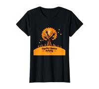 Orange pour l'unité : Inspirer la communauté T-Shirt, Femme, Noir, XXL