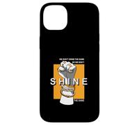 Orange que l'on ne broie pas et ne fait pas briller le même graphisme orange Coque pour iPhone 14 Plus