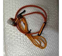 orange red Écouteurs portables à fermeture éclair, 3.5mm, m-x, prise audio, oreillettes matinales avec micro, mains libres, MP3, casque pour téléphone portable, PC ""Nipseyteko