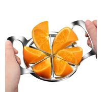 Orange Slicer Tool - Diviseur de fruits ultra pointu, Cutter d'agrumes en acier inoxydable | Accessoires de cuisine Cutting Gadget Essentials, Durable Six Blade Food Sinsirant Equipment for Dragonfrui