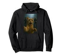 Orange Tabby Cat Selfie Run Away from Zombie for Kids Adult Sweat à Capuche