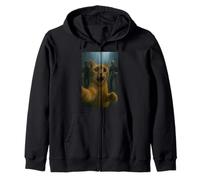 Orange Tabby Cat Selfie Run Away from Zombie for Kids Adult Sweat à Capuche