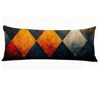 Orange Taie Oreiller 40x140 cm Graphique Housse Traversin 140 x 40 cm Set de 1 Coussin Grossesse, Douce et Confortable avec Fermeture éclair Oreiller de Corps pour Canapé Lit Coussin Long J0-176