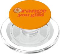 Orange, tu ES Heureuse Illustration Zesty PopSockets PopGrip pour MagSafe