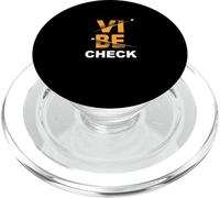 Orange Vibe Check Orange Graphic PopSockets PopGrip pour MagSafe