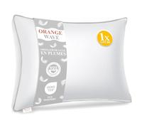 Orange Wave Oreiller 50x70 en Duvet et Plumes - Oreiller Hotellerie Luxe 50x70 cm, Oreiller Confort Moelleux Coussin pour Un Soutien Parfait et des Nuits Douces et Agréables