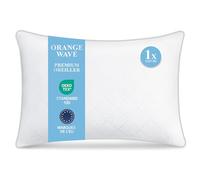 Orange Wave Oreillers 50x70 cm Lot de 1, Oreiller en Microfibre Hypoallergénique et Moelleux, Oreillers Qualité Hotel Idéal pour Dormeurs sur Le Côté et Le Dos, Coussin Respirant et Doux
