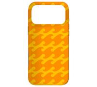 Orange Yellow Wavy Lines Vibrant Organic Flowing Pattern Coque pour iPhone 17 Pro Max