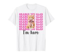 Orange You Glad I'm Here Chat tigré Chat Fille Chat Maman T-Shirt