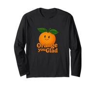 Orange You Glad It's a Sweet Retro Sunshine Kind of Day Manche Longue