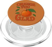 Orange You Glad It's a Sweet Retro Sunshine Kind of Day PopSockets PopGrip pour MagSafe