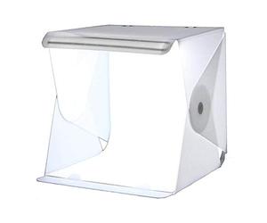 Orangemonkie 2 Studio Portable Tout en Un, 38 x 38 x 38 cm, Blanc