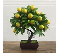 Oranger Artificiel, Grandes Plantes De Faux Oranger, Faux Oranger en Pot avec des Brahes Et des Fruits, Arbres Artificiels pour La Décoration De Sol De Bureau à Domicile, Lemon