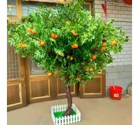 Oranger artificiel - Plante artificielle pour la maison, le bureau et le salon, idéal pour les jardins écologiques et les cadeaux de pendaison de crémaillère