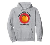 Oranges Kawaii J'adore Vraiment Les adorables Amateurs d'oranges Sweat à Capuche