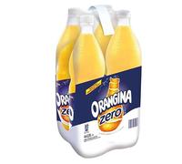 ORANGINA Zéro Boisson gazeuse à la pulpe d'orange sans sucres 4 x 1,5 L