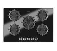 Oranier GKH 2784 Plaque de cuisson sans cadre, à 5 feux, 75 cm de large, au gaz naturel
