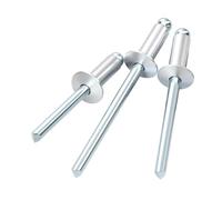 ORANXIN 50 Pcs Aluminium Rivets aveugles Extrémité ouverte Rivets pop | Tête bombée Multi grip À décoller Tige cassante Rivets M4.8 x 11mm