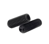 ORANXIN Douille Hexagonale Vis de pression Niveau 12.9 Acier allié Point de tasse Hexagone Vis sans tête Boutons Allen M6 x 6mm 20 Pièces