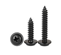 ORANXIN M2 x 10mm 100 Pcs Tête ronde Vis auto taraudeuses Avec rondelle Acier inoxydable 304 Croix Tête bombe Vis à bois