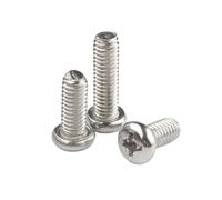 ORANXIN M3.5 x 10mm 20 Pcs Croix Tête ronde Boulons Acier inoxydable 304 Tête de dôme Vis Boulons de machines Fixations