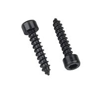 ORANXIN M3 x 12mm 30 Pcs Vis autotaraudeuses Niveau 8.8 Acier au carbone Tête cylindrique Conférencier Trompette Capuchon de douille Vis à bois Noir